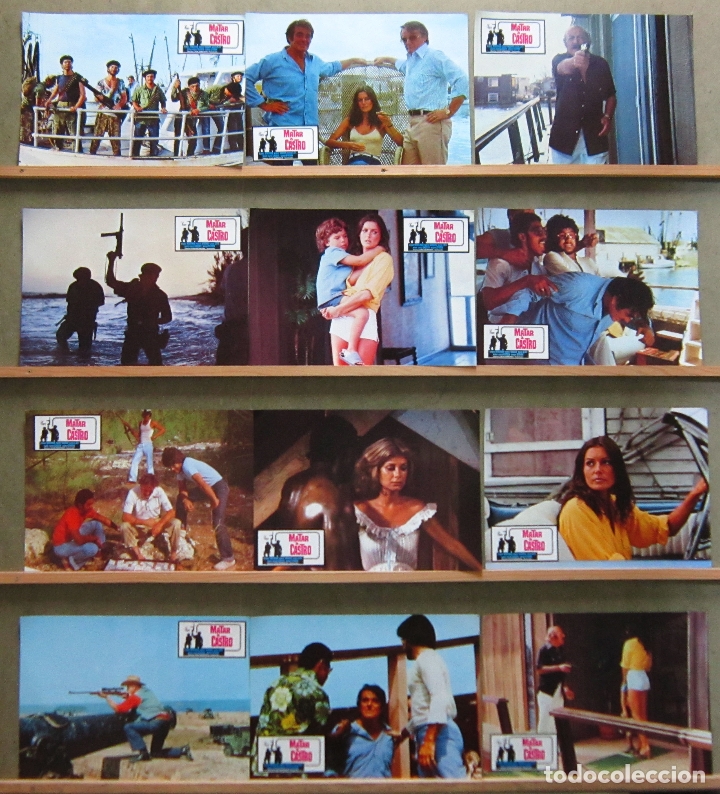 Kino: AAW68 MATAR A CASTRO ROBERT VAUGHN WOODY STRODE SET COMPLETO 12 FOTOCROMOS ORIGINAL ESTRENO