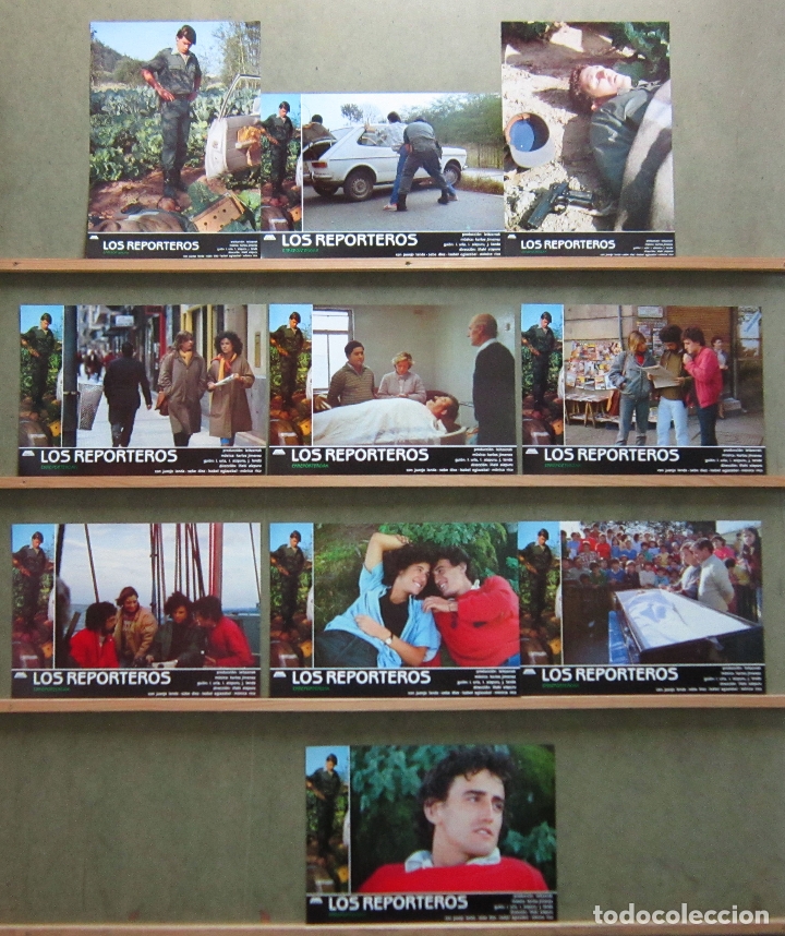 Cine: AAW70 LOS REPORTEROS Erreporteroak I&Ntilde;AKI AIZPIRU SET COMPLETO 10 FOTOCROMOS ORIGINAL ESTRENO