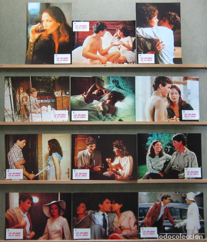 Cine: AAW71 LAS MUJERES DE 30 A&Ntilde;OS TOM BERENGER SET COMPLETO 12 FOTOCROMOS ORIGINAL ESTRENO