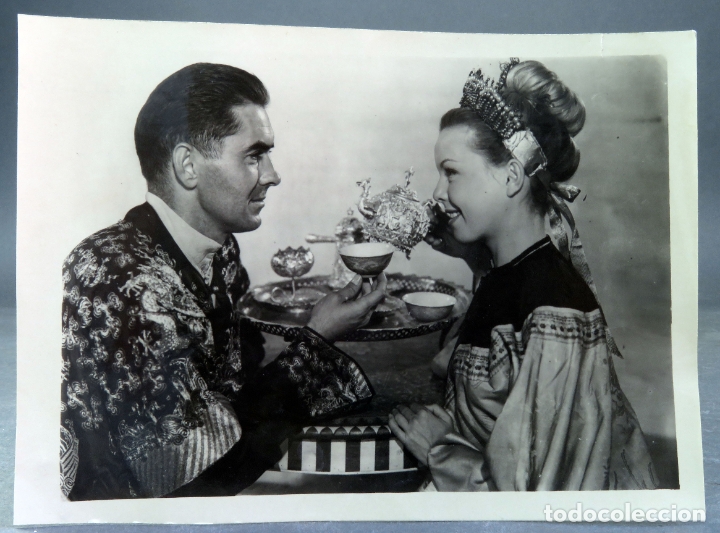 Kino: Foto pel&iacute;cula cine La Rosa Negra Cecile Aubry Tyrone Power 1950