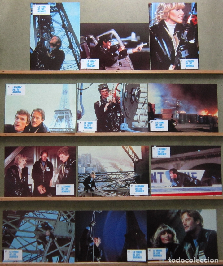 Cinema: AAW72 LA TORRE DE LOS REHENES PETER FONDA MAUD ADAMS SET COMPLETO 12 FOTOCROMOS ORIGINAL ESTRENO