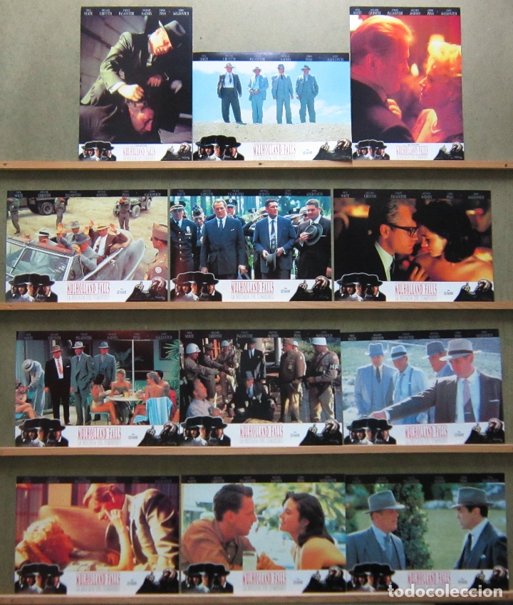 Cine: AAW74 MULHOLLAND FALLS NICK NOLTE MELANIE GRIFFITH JENNIFER CONNELLY SET 12 FOTOCROMOS ORIG ESTRENO