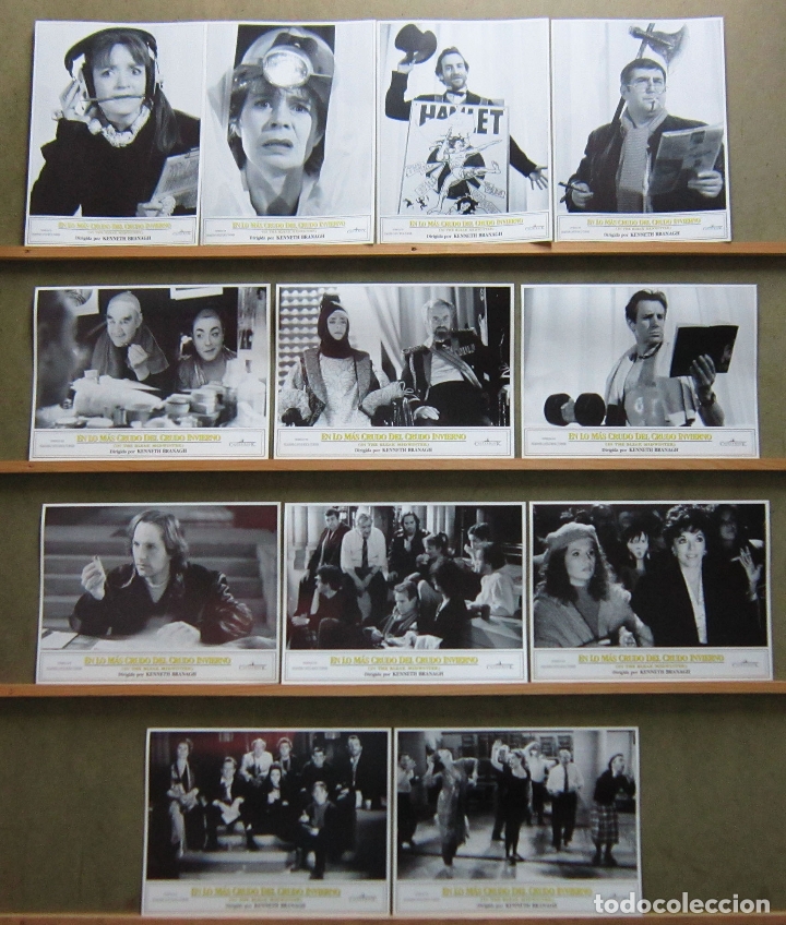 Cine: QT72 EN LO MAS CRUDO DEL CRUDO INVIERNO KENNETH BRANNAGH SET COMPLETO 12 FOTOCROMOS ORIGINAL ESTRENO