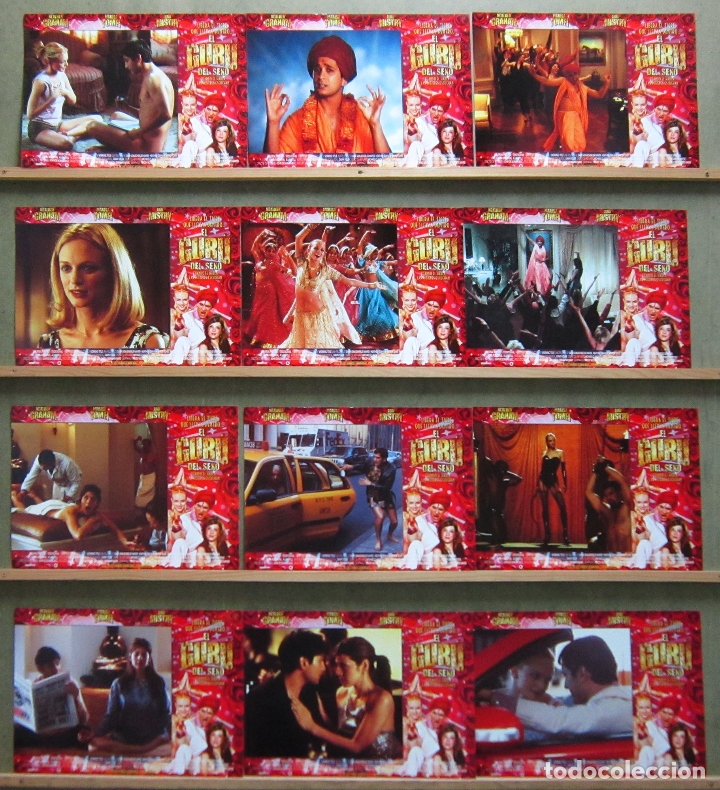 Cine: QT77 EL GURU DEL SEXO HEATHER GRAHAM MARISA TOMEI MISTRY SET COMPLETO 12 FOTOCROMOS ORIGINAL ESTRENO