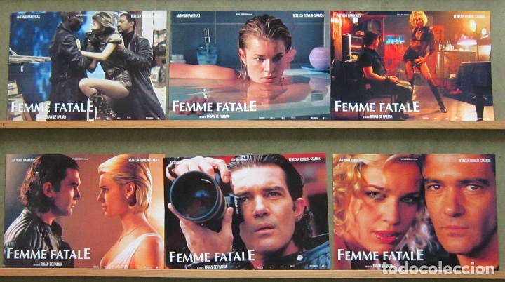 Cine: QT76 FEMME FATALE ANTONIO BANDERAS BRIAN DE PALMA SET COMPLETO 6 FOTOCROMOS ORIGINAL ESTRENO