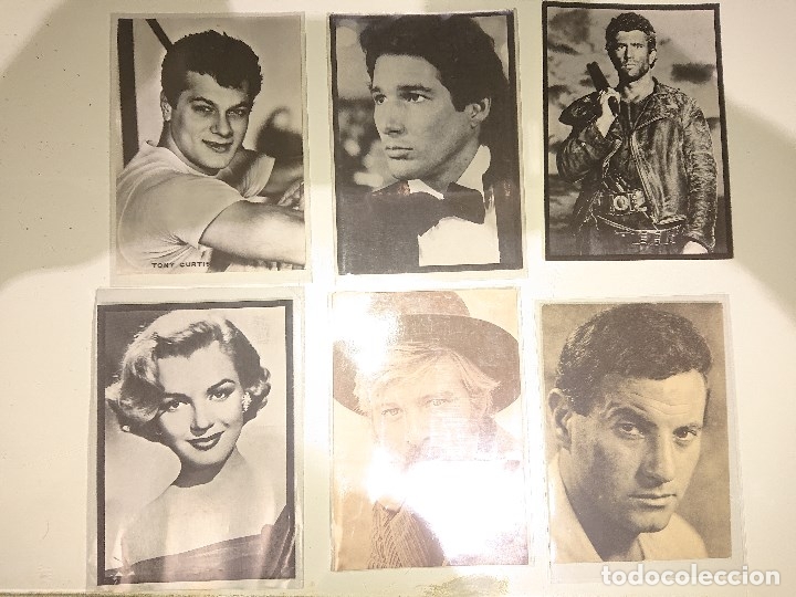 Cine: 6 FOTO - POSTAL DE ROBERT REFORD -MARILYN MONROE -MEL GIPSON -RI , VER IMAGENES ,