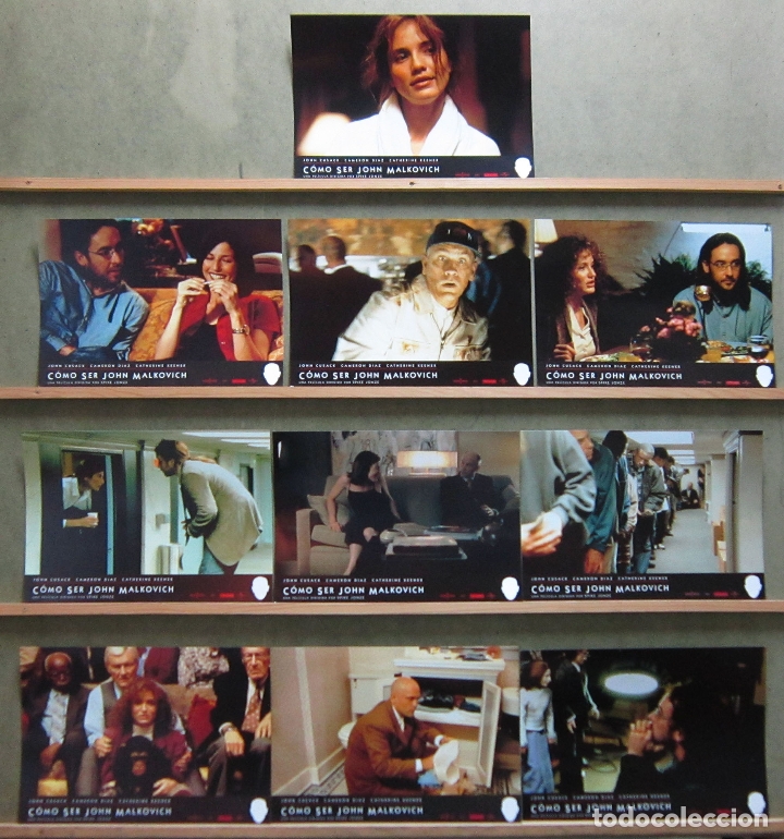 Cine: QT81 COMO SER JOHN MALKOVICH JOHN CUSACK CAMERON DIAZ SET COMPLETO 10 FOTOCROMOS ORIGINAL ESTRENO