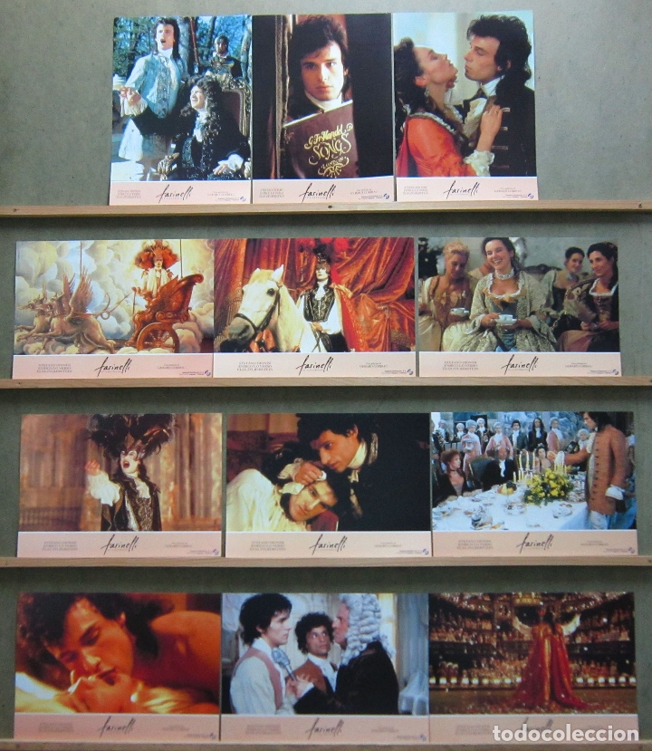 Cine: QT86 FARINELLI IL CASTRATO GERARD CORBIAU DIONISI OPERA SET COMPLETO 12 FOTOCROMOS ORIGINAL ESTRENO