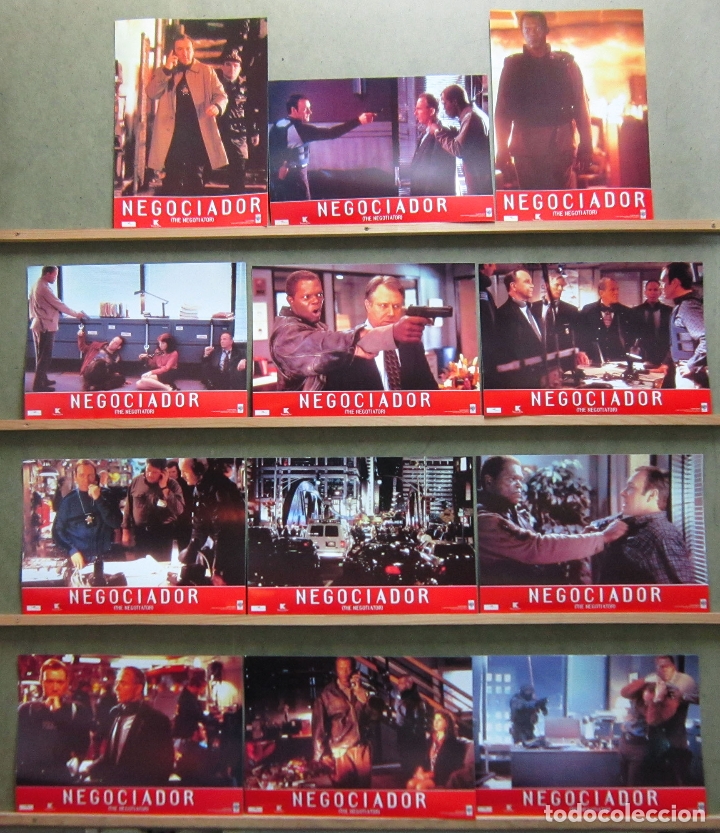 Cine: QT87 EL NEGOCIADOR KEVIN SPACEY SAMUEL L. JACKSON SET COMPLETO 12 FOTOCROMOS ORIGINAL ESTRENO