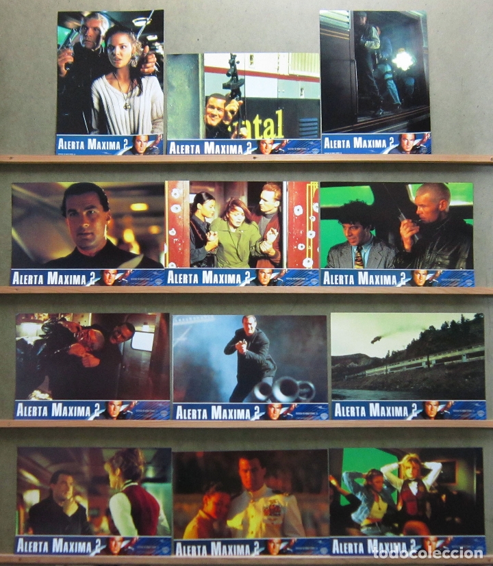 Cinema: QT92 ALERTA MAXIMA 2 DARK TERRITORY STEVEN SEAGAL SET COMPLETO 12 FOTOCROMOS ORIGINAL ESTRENO