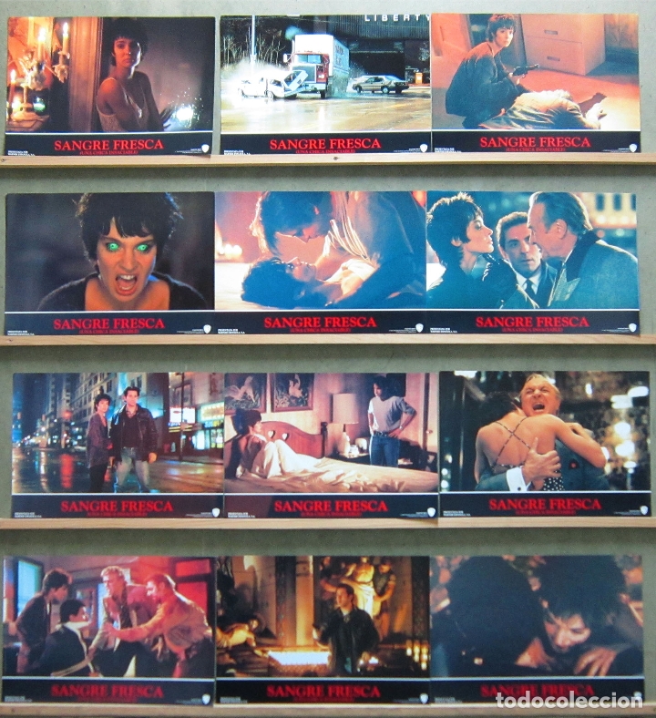 Cinema: QT98 SANGRE FRESCA JOHN LANDIS ANNE PARILLAUD SET COMPLETO 12 FOTOCROMOS ORIGINAL ESTRENO