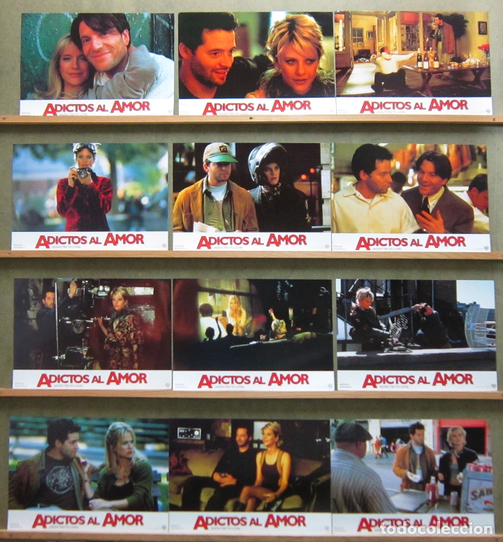 Cinema: QU00 ADICTOS AL AMOR MEG RYAN MATTHEW BRODERICK SET COMPLETO 12 FOTOCROMOS ORIGINAL ESTRENO