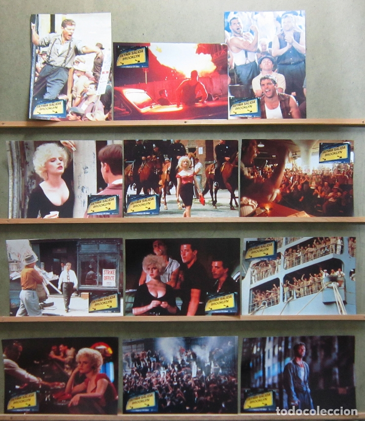 Cinema: QU07 ULTIMA SALIDA BROOKLYN JENNIFER JASON LEIGH SET COMPLETO 12 FOTOCROMOS ORIGINAL ESTRENO