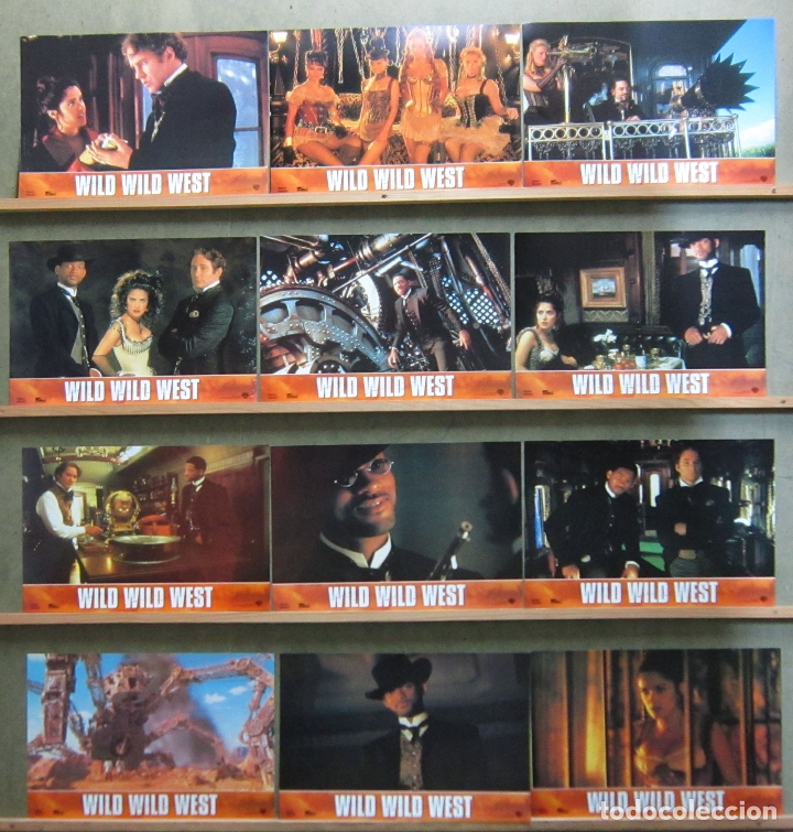 Cinema: QT68 WILD WILD WEST WILL SMITH KEVIN KLINE KENNETH BRANAGH SET COMPLETO 12 FOTOCROMOS ORIG ESTRENO