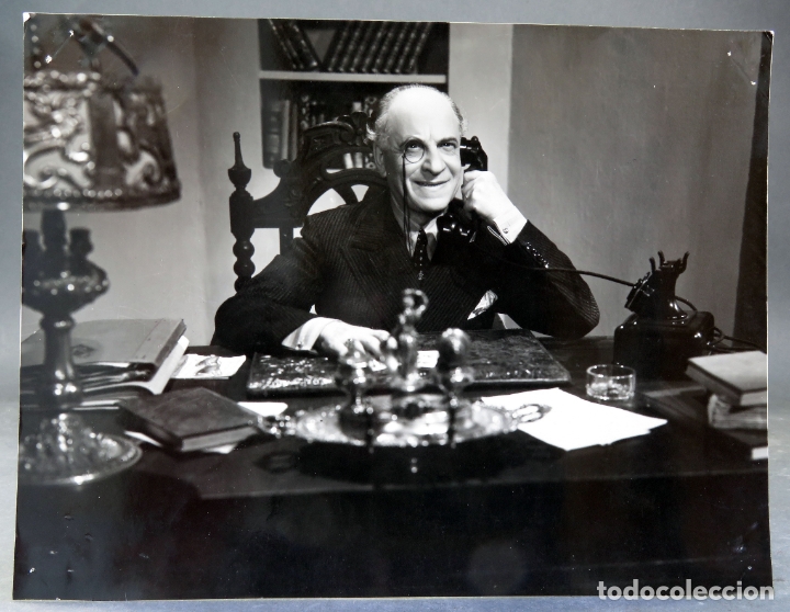 Cinema: Fotograf&iacute;a cine original actor mesa despacho a&ntilde;os 40 - 50