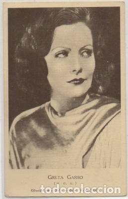 Cine: POSTAL DE CINE: GRETA GARBO. OFRECIDO POR EL SELLO ANTIDOLOR -KALMINE- P-CINE-1500