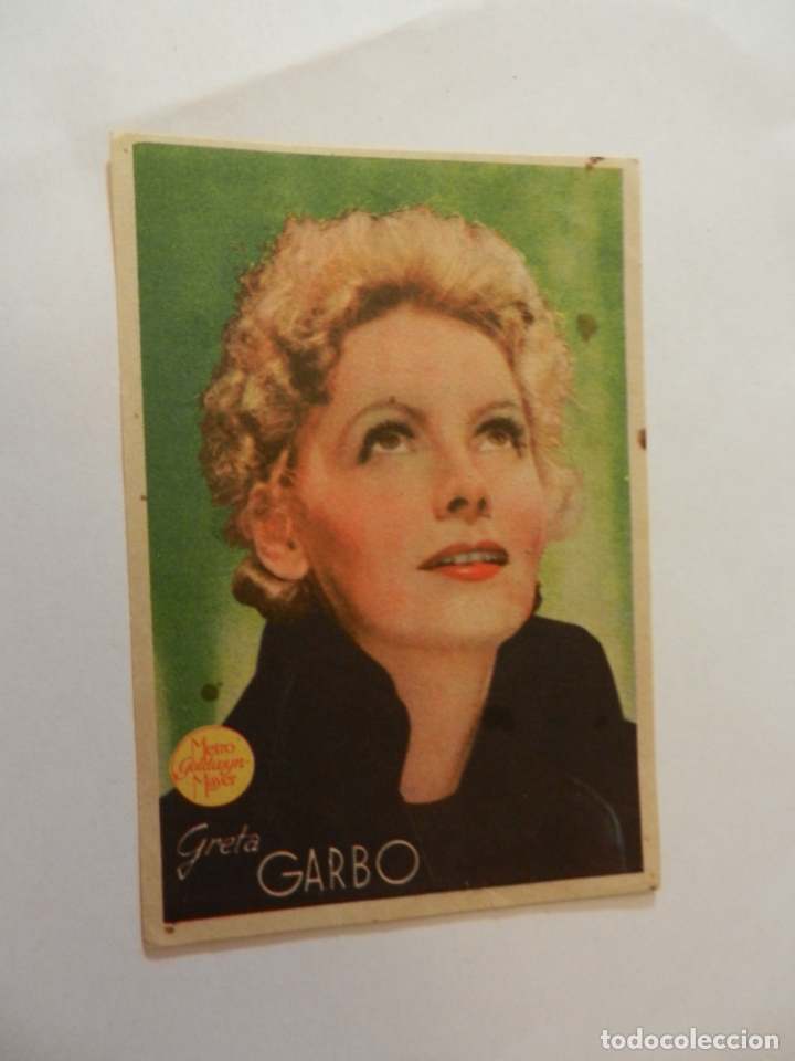 Cine: GRETA GARBO TARJETA PUBLICIDAD METRO GOLDWYN MAYER 8,6 X 13,4 CMTS.