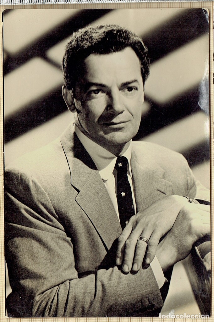 Kino: FOTO POSTAL CORNEL WILDE - 1958.