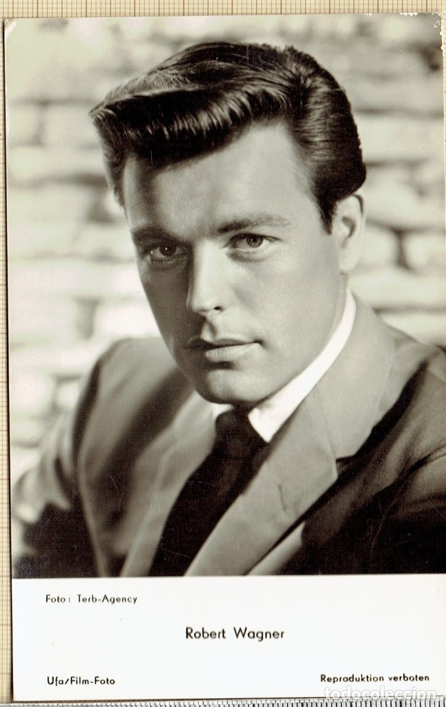 Kino: FOTO POSTAL ROBERT WAGNER - 195X.