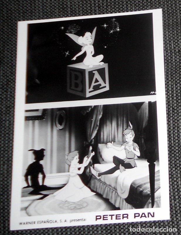 Cine: FOTO ORIGINAL para PRENSA WARNER ESPA&Ntilde;OLA CINE FILM PEL&Iacute;CULA PETER PAN. ANIMACI&Oacute;N