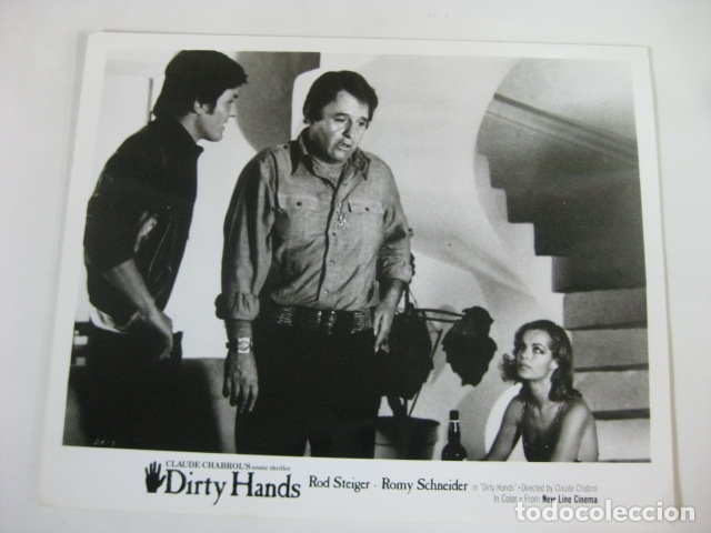 Cine: romy schneider - foto original b/n - inocentes con las manos sucias rod steiger chabrol