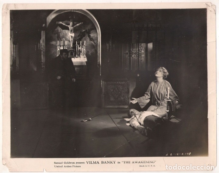 Cine: F12462D VILMA BANKY THE AWAKENING FOTO ORIGINAL B/N AMERICANA