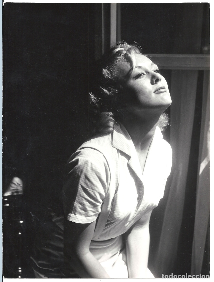 Cine: F30474 MARIA MAHOR FOTO B/N ORIGINAL ESPA&Ntilde;OLA PRENSA FOTOGRAFO WAGNER