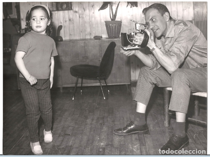 Cine: F30476 JOSE LUIS OZORES ADRIANA OZORES FOTOGRAFIA FOTO B/N ORIGINAL ESPA&Ntilde;OLA PRENSA