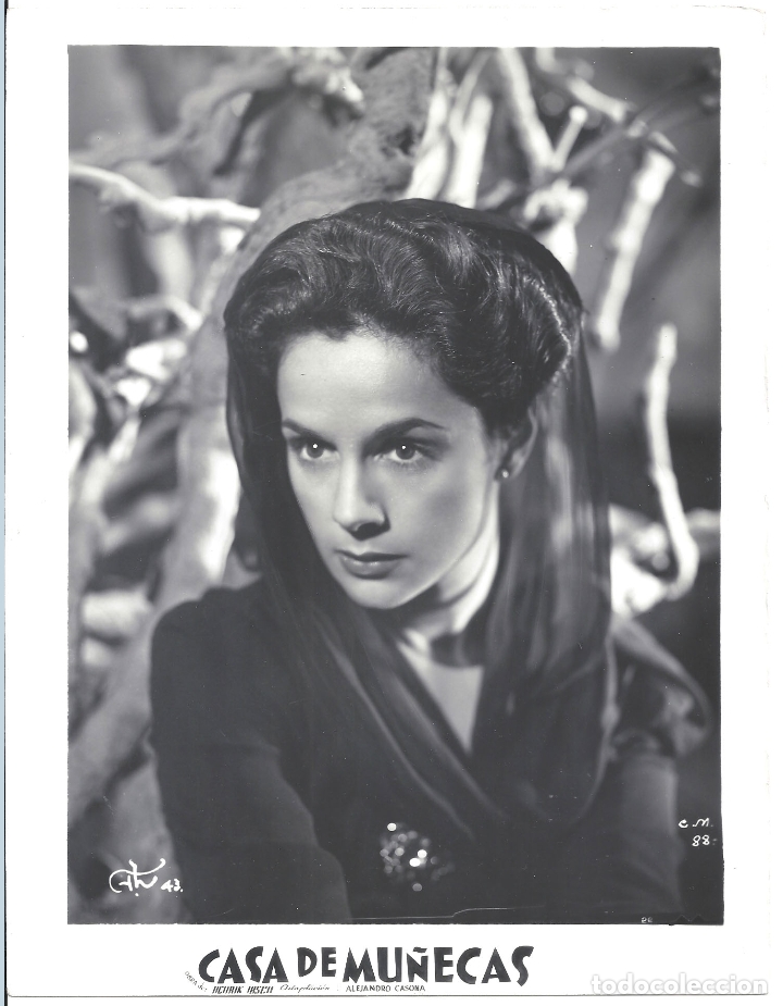 Cine: F30478 DELIA GARCES CASA DE MU&Ntilde;ECAS FOTOGRAFIA FOTO B/N ORIGINAL ARGENTINA