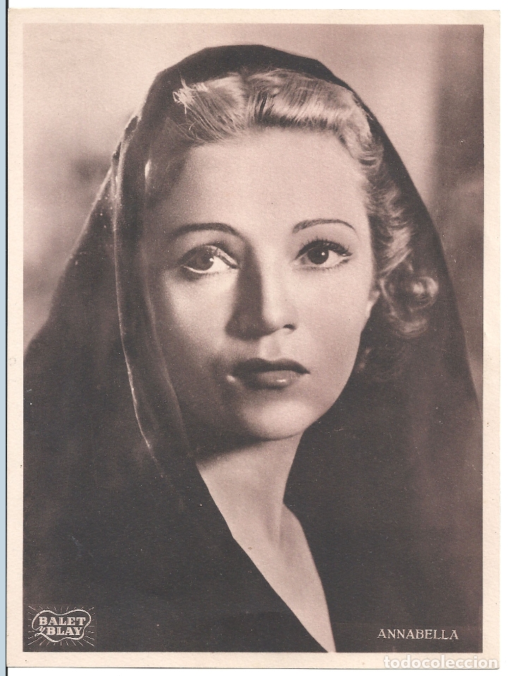 Cine: F30484 ANNABELLA FOTO B/N ORIGINAL ESPA&Ntilde;OLA BALET Y BLAY