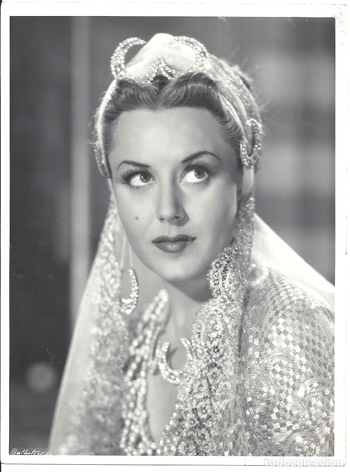 Cine: F30462 PAOLA BARBARA FOTO B/N ORIGINAL ESPA&Ntilde;OLA FOTOGRAFO BALLESTEROS