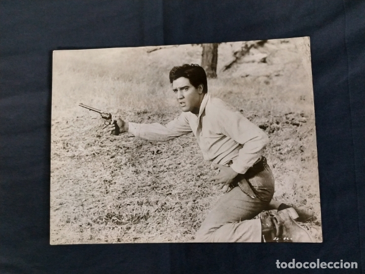 Kino: FOTOGRAFIA ORIGINAL GRAN FORMATO - ELVIS PRESLEY EN LA PELICULA ESTRELLA DE FUEGO -