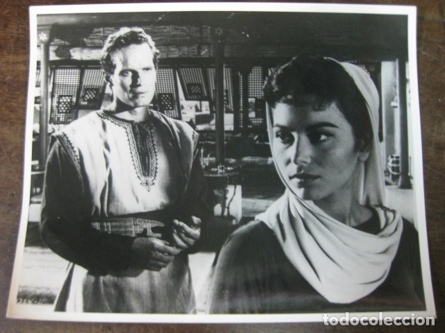 Cine: ben hur - foto original b/n - charlton heston