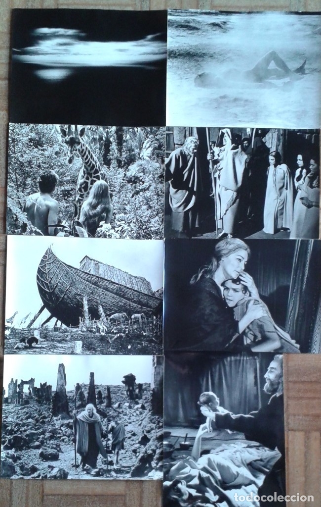 Cine: LA BIBLIA. 16 FOTOS 18X24. PETER O&rsquo;TOOLE, AVA GARDNER. JOHN HUSTON