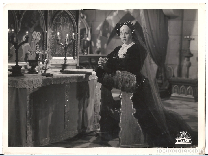 Cine: F30756 AURORA BAUTISTA LOCURA DE AMOR FOTO CIFESA B/N ORIGINAL ESPA&Ntilde;OLA