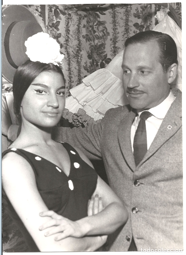 Cine: F30782 MARIA ALBAICIN FOTO B/N ORIGINAL ESPA&Ntilde;OLA PRENSA FOTOGRAFO WAGNER