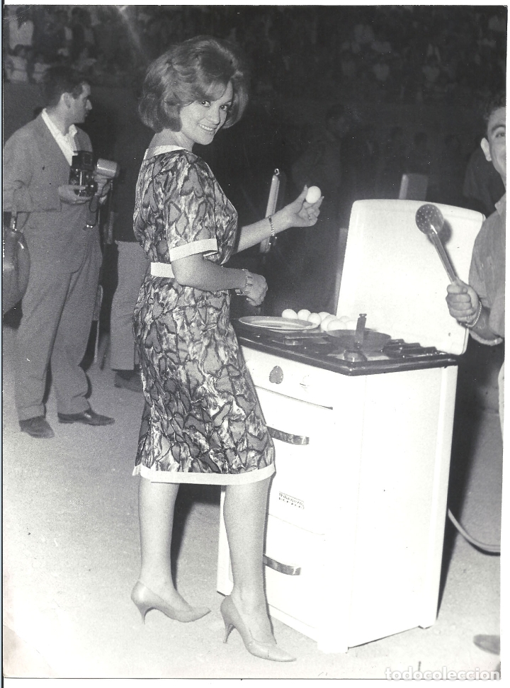 Cine: F30790 PERLA CRISTAL FOTO B/N ORIGINAL ESPA&Ntilde;OLA PRENSA FOTOGRAFO WAGNER