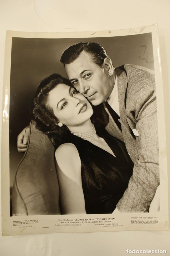 Cine: FOTOGRAF&Iacute;A ORIGINAL AVA GARDNER GEORGE RAFT EN WHISTLE STOP