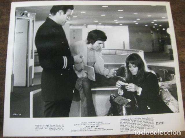 Cine: lady liberty - foto original b/n - sofia sophia loren William Devane mortadela film