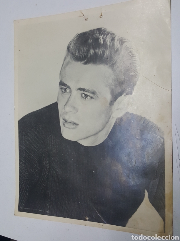 Cine: Fotografia james dean con ficha revista pantalla tres grandes mitos del cine
