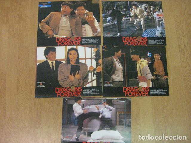 Cine: dragons forever Los tres dragones - 5 fotocromos originales extranjeros - jackie chan martial arts