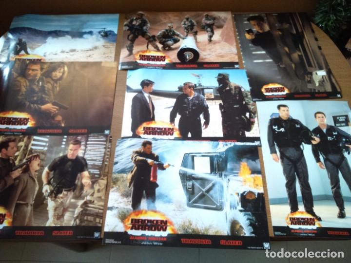 Cinema: BROKEN ARROW - ALARMA NUCLEAR -- 12 FOTOCROMOS ORIGINALES DE CINE -- TRAVOLTA / SLATER --