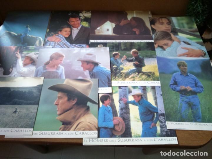 Cinema: EL HOMBRE QUE SUSURRABA A LOS CABALLOS -- 11 FOTOCROMOS ORIGINALES DE CINE --