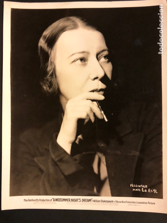 Cine: Foto original de Bronislava Nijinska coreografa bailarina el sue&ntilde;o de una noche verano shakespeare