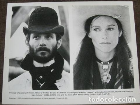 Cine: Buffalo Bill y los indios - foto original b/n - geraldine chaplin joel grey