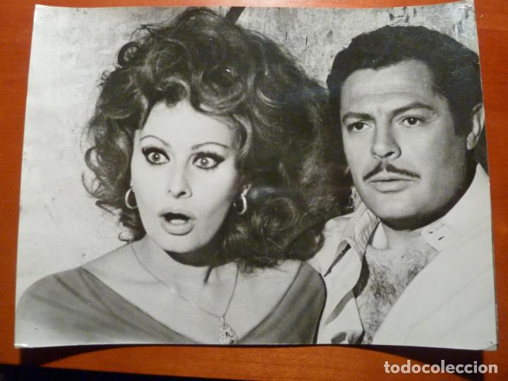 Cine: marcello mastroianni sofia loren matrimonio a la italiana foto original antigua