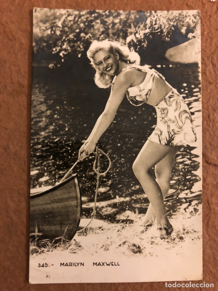 Cinema: MARILYN MAXWELL. ANTIGUA TARJETA POSTAL SIN CIRCULAR. N&deg; 345.