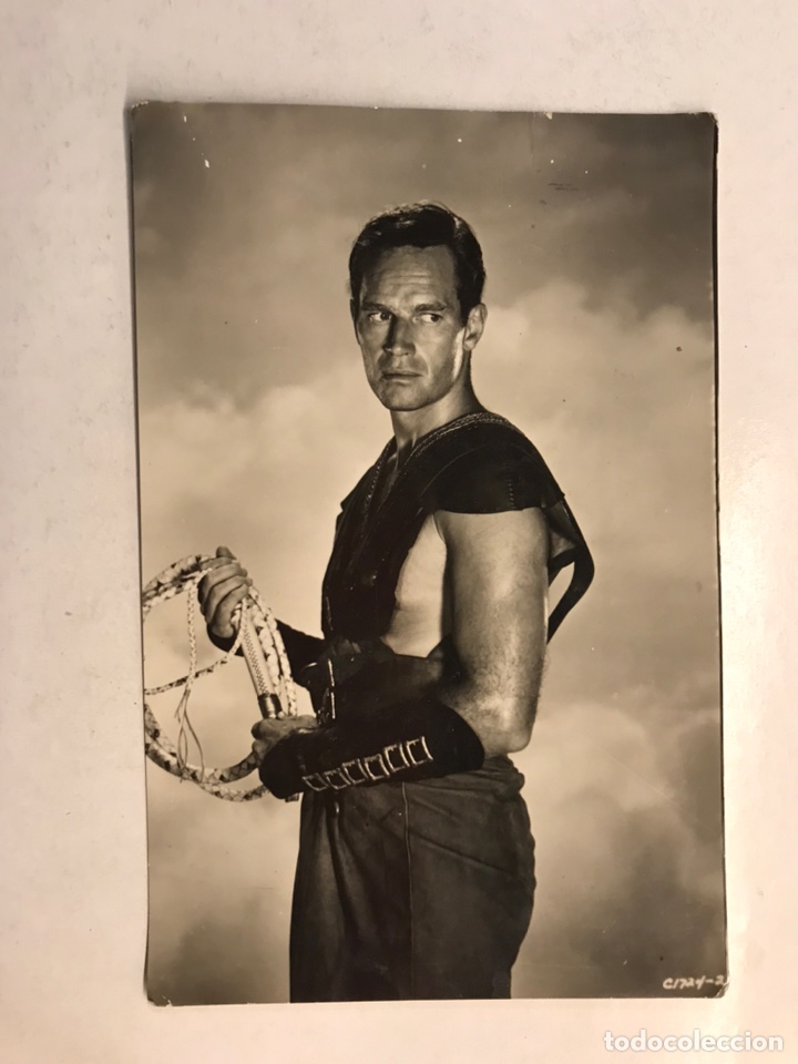 Cine: CINE. CHARLTON HESTON. Postal.7250, int&eacute;rprete del Film BEN HUR. Edita: Arch. BERMEJO