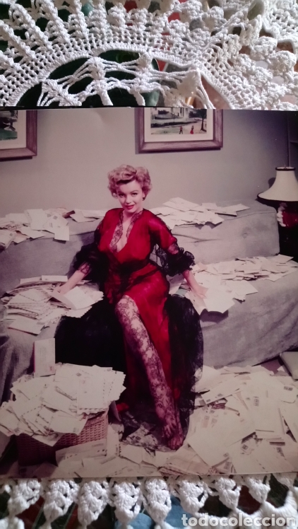 Cine: Marilyn monroe foto 24 x 24 papel saten