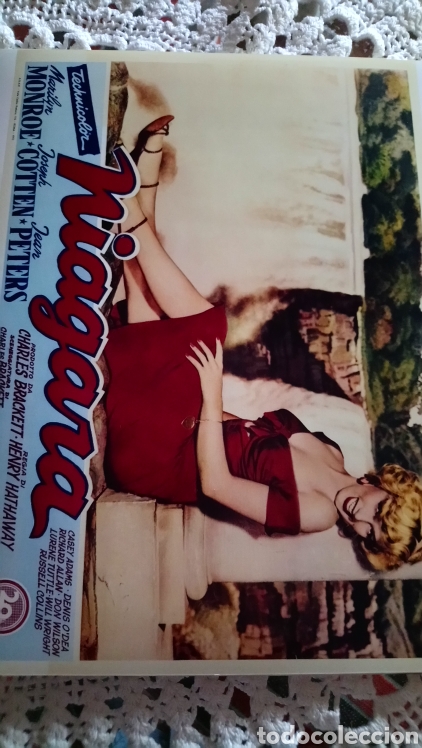 Cine: Marilyn monroe foto 24 x 30 de papel saten foto del cartel de niagara
